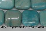 CLR383 15.5 inches 16*16mm square dyed larimar gemstone beads