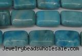 CLR391 15.5 inches 8*12mm rectangle dyed larimar gemstone beads