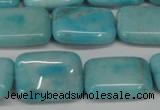 CLR393 15.5 inches 12*16mm rectangle dyed larimar gemstone beads