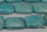 CLR394 15.5 inches 13*18mm rectangle dyed larimar gemstone beads