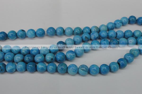 CLR404 15.5 inches 12mm round dyed larimar gemstone beads