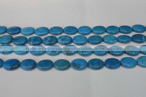 CLR422 15.5 inches 12*16mm oval dyed larimar gemstone beads