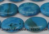 CLR424 15.5 inches 15*20mm oval dyed larimar gemstone beads