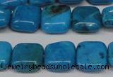 CLR431 15.5 inches 12*12mm square dyed larimar gemstone beads