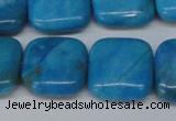 CLR434 15.5 inches 18*18mm square dyed larimar gemstone beads