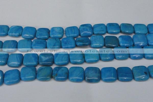 CLR435 15.5 inches 20*20mm square dyed larimar gemstone beads