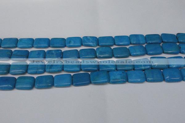 CLR441 15.5 inches 10*14mm rectangle dyed larimar gemstone beads