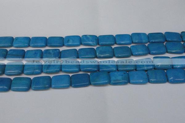 CLR442 15.5 inches 12*16mm rectangle dyed larimar gemstone beads