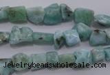 CLR47 15.5 inches 5*7mm – 10*12mm nuggets natural larimar beads