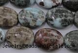 CLR56 15.5 inches 15*20mm oval natural larimar gemstone beads