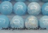 CLR605 15.5 inches 14mm round imitation larimar beads wholesale