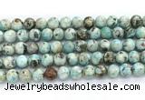 CLR622 15.5 inches 10mm round larimar gemstone beads