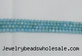 CLR70 15.5 inches 6mm round imitation larimar beads wholesale