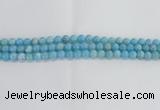 CLR71 15.5 inches 8mm round imitation larimar beads wholesale