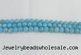 CLR72 15.5 inches 10mm round imitation larimar beads wholesale