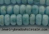 CLR79 15.5 inches 4*7mm rondelle natural larimar gemstone beads