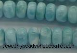 CLR80 15.5 inches 5*8mm rondelle natural larimar gemstone beads