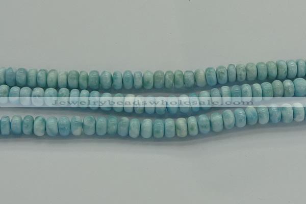 CLR80 15.5 inches 5*8mm rondelle natural larimar gemstone beads