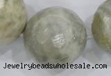 CLS04 15.5 inches 30mm faceted round large fossil coral beads