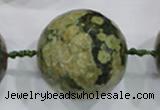 CLS05 15.5 inches 30mm faceted round large peacock gemstone beads