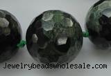 CLS18 15.5 inches 30mm faceted round large kambaba jasper beads