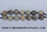 CLS200 7.5 inches 25mm round large chrysanthemum agate beads