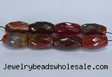 CLS400 7.5 inches 25*45mm faceted rice large red agate beads