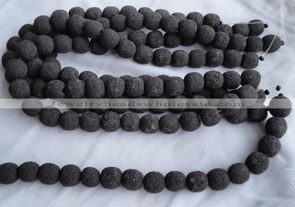 CLV01 14 inches 14*15mm roundel natural lava beads wholesale