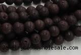 CLV201 15.5 inches 8mm round coffee natural lava beads wholesale