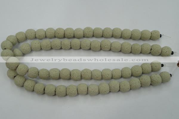 CLV354 15.5 inches 13mm ball dyed lava beads wholesale