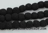 CLV378 15.5 inches 8mm ball dyed lava beads wholesale