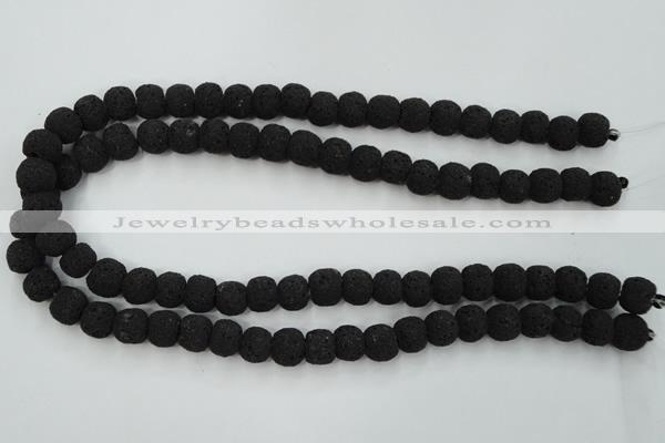 CLV380 15.5 inches 12mm ball dyed lava beads wholesale