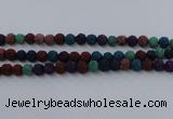 CLV522 15.5 inches 8mm round mixed lava beads wholesale