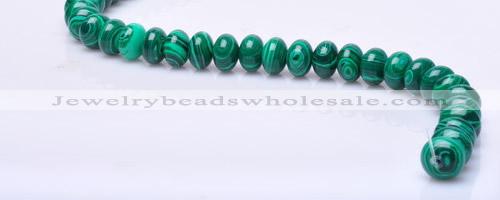 CMA17 7*10mm roundel imitate malachite gemstone beads wholesale