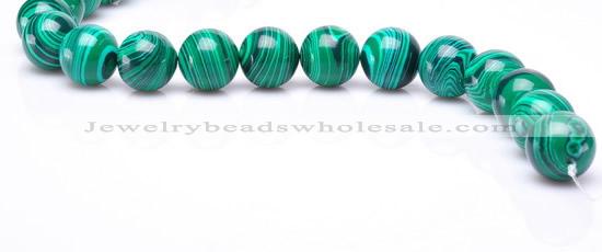 CMA21 15.5 inches 14mm round imitate malachite beads wholesale