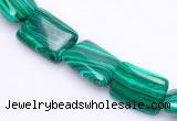 CMA22 10*14mm rectangle imitate malachite beads Wholesale