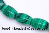 CMA26 10*14mm faceted drum imitate malachite beads Wholesale