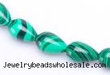 CMA30 8*12mm teardrop imitate malachite beads wholesale