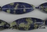 CME07 15.5 inches 15*40mm marquise sodalite gemstone beads