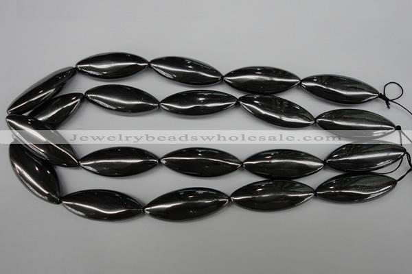 CME09 15.5 inches 15*40mm marquise hematite gemstone beads