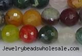 CME102 15.5 inches 8mm faceted round mixed gemstone beads