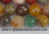 CME103 15.5 inches 10mm faceted round mixed gemstone beads