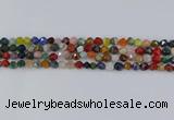 CME106 15.5 inches 6mm faceted nuggets mixed gemstone beads