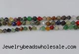 CME107 15.5 inches 8mm faceted nuggets mixed gemstone beads