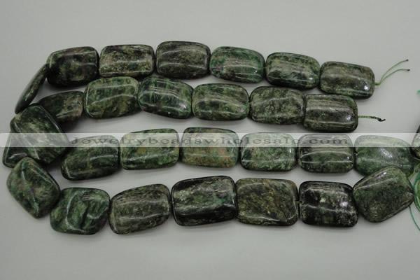 CME40 15.5 inches 20*30mm rectangle emerald gemstone beads