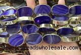 CME518 12 inches 18*28mm - 20*30mm oval banded agate beads