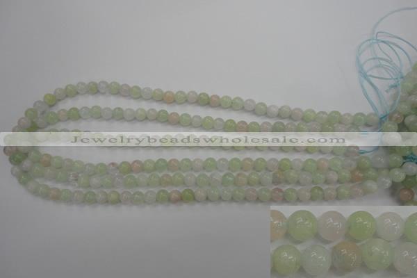 CMG101 15.5 inches 6mm round natural morganite beads wholesale