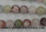 CMG113 15.5 inches 10mm round natural morganite beads wholesale