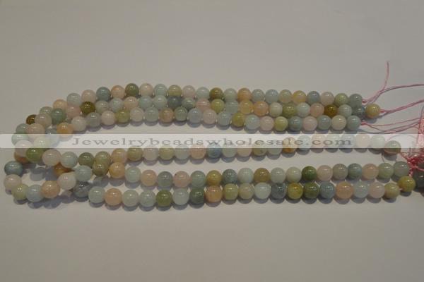 CMG12 15.5 inches 8mm round A grade natural morganite beads