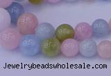 CMG149 15.5 inches 5mm - 14mm round natural morganite gemstone beads